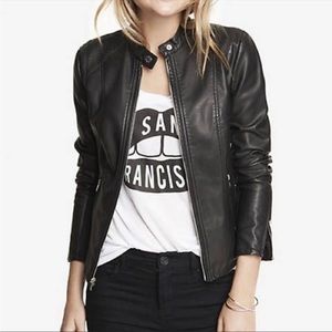 Express - Minus the Leather Jacket faux leather jacket small S